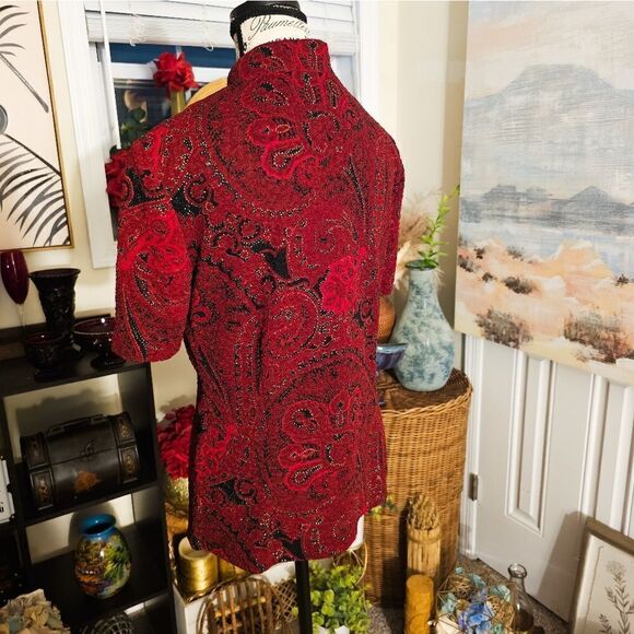 Vintage R & K Original Paisley Print Stylish Statement Top. - Picture 11 of 15